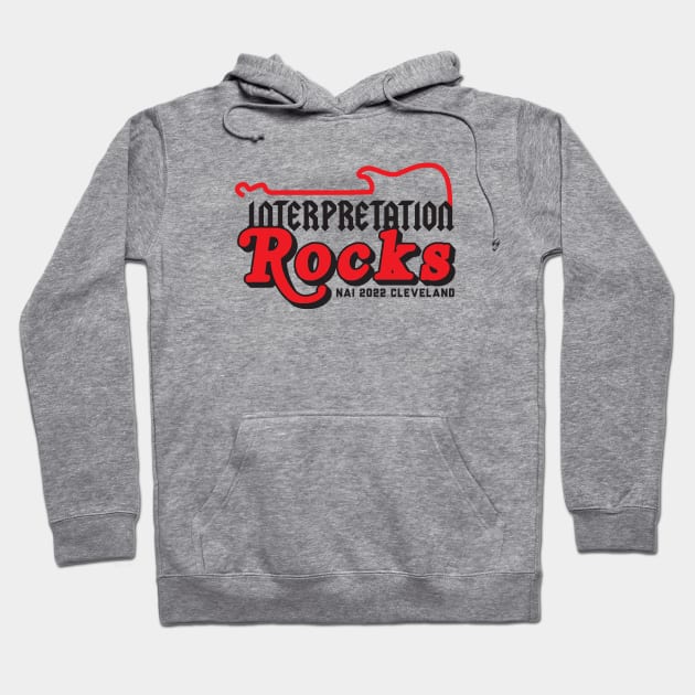 NAI 2022: Interpretation Rocks (Red and Black) Hoodie by pcaputo@interpnet.com